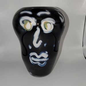 Vase Art Glass by Northern California Artist. Signed.